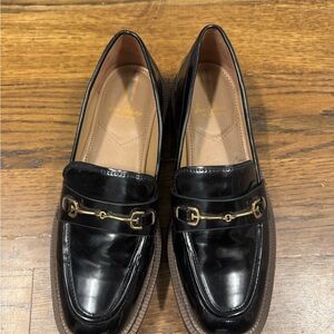 Sam Edelman Black Patent Leather Laurs Loafers size 7.5